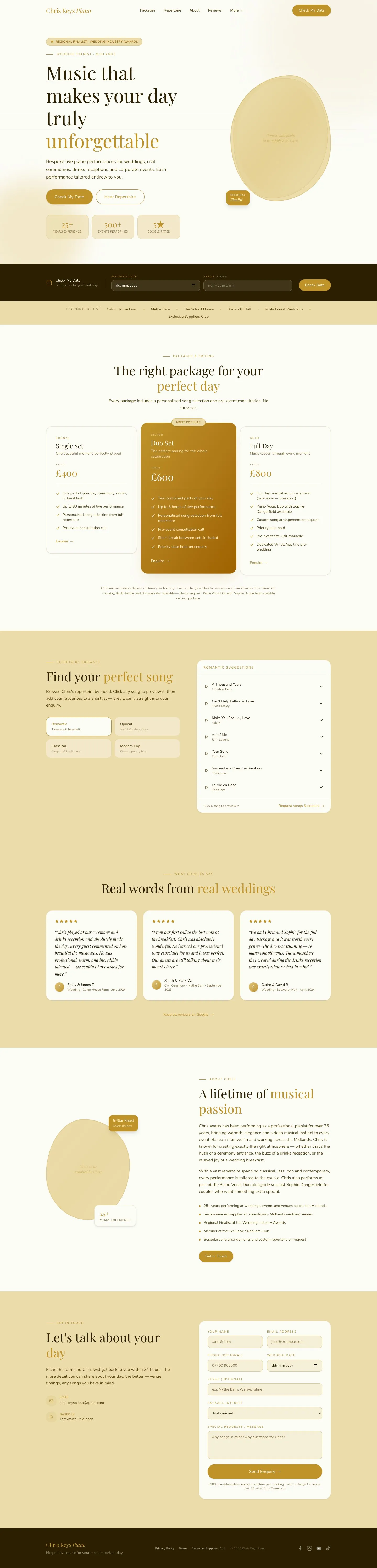 Chris Keys website preview